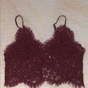 Lace crop top